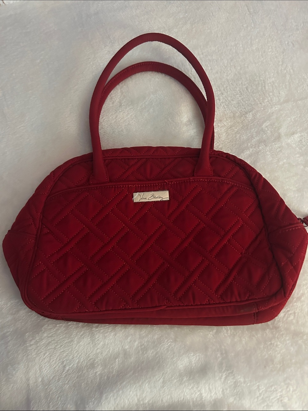 Vera Bradley Quilted Crimson Tote